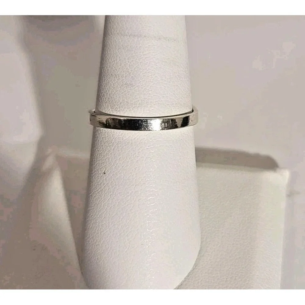 Sterling Silver 925 Onyx Ring Size 7 Black Stone Marquise Band Boho Jewelry‎